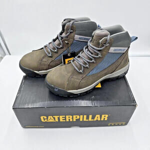 Caterpillar Champ Mid Steel Toe Women Dark Gold Gray New 7.5 Wide‎ NEW